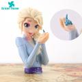 Green Home Elsa Figure Half Body Elsa Princess Statue Model Cartoon Action Figure. 