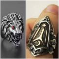 1*PACK OF 2 ​​​​​​​Dirilis Ertugrul Men's Thumb Ring | Kayi Ring | Ertugrul Ring | Kurulus Osman. 