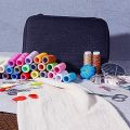 98pcs Sewing Kit, Portable Sewing Kit Box Sewing Supplies Accessories With 24Pcs Thread Spools, Scissors, Thread Needles ,Tape Measure For DIY. 