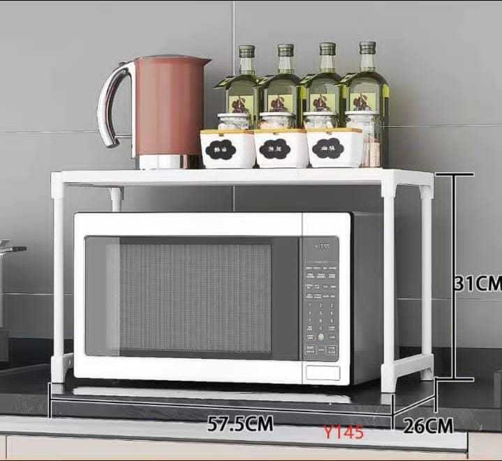 Plastic%20and%20Metal%20Microwave%20Shelf%20Stand%20Microwave%20Oven%20Rack,%20Kitchen%20Storage%20Organizer%20Cabinet%20-%20Image%204