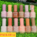 Pack of 12 Vitamin-Enriched Mode Love Nail Polishes | Long-Lasting Glossy Finish | Ideal for Home & Salon Use. 