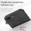 Lenuo For iPhone 7 Plus / 8 Plus Sheepskin Leather Shockproof Case Luxury Matte Back Cover. 