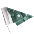 Pakistan National Flag With Plastic Stick, Hand Held Flags For Parties & Function, Decorative Table Jhanda For Office & School Pak Parcham 1947 14th August Happy Independence Day Celebration Parties Decor Supplies Photo Booth & Party Prop Flags. 