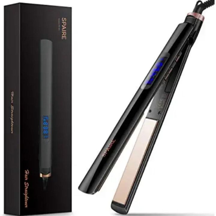 SPAIRE Hair Straightener, Professional Hair Straightener, Titanium Plates, Titanium 1 Inch Ultra-Thin Flat Iron, Adjustable Temperature, Auto Shutoff