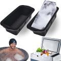 Extra Large Ice Cube Mold BPA-Free 5lb Durable Silicone Ice Block mold Silicone Leakproof Large Ice Cube mold for Ice Baths Therapy Use Cooling Beverages Outdoor Events Athlete Recovery. 