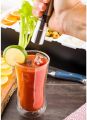 Grind Gourmet Salt and Pepper Grinder Original Pump & Grind Pepper mill are Refillable, Modern Thumb Press Grinder Food Processor Kitchen Tools. 