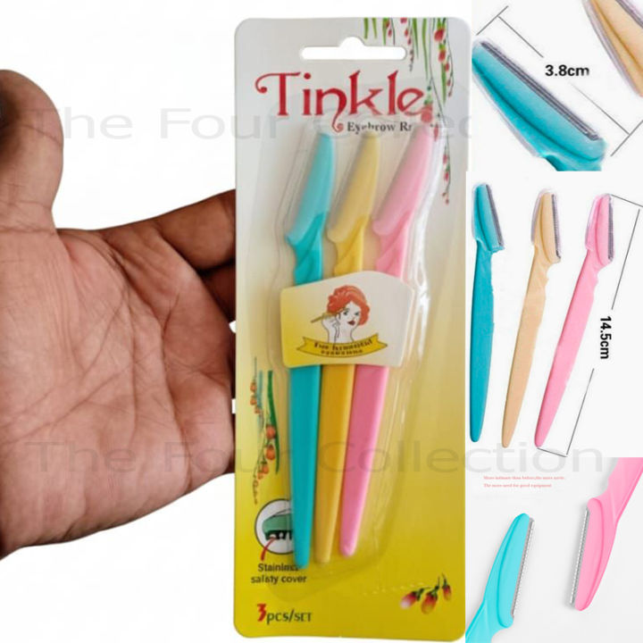 (3 Pack) Tinkle Eyebrow Razor, Eyebrow and Facial Razors/high quality ...