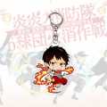 Enn Enn No Shouboutai Fire Force Souvenir Keychain Cool Firemen Anime Figures Acrylic Key Ring Holder School Bag Charm Kids Gift. 
