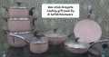 Nonstick Cooking Set Granite Coating 21 Piece Premium Heavy Gauge Pots Pans Gas Stove Safe Non Toxic  Wedding Gift (100% Export Quality). 