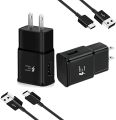 Wall Charger Adaptive Fast Charger Kit for Samsung Galaxy Note 8/9/10, Galaxy S8/S8+/S9/S9+/S10/S10+/S10E, MBLAI Type C True Digital Adaptive Fast Charging (2 x Wall Charge, 2 x Type-C Cable) Black. 