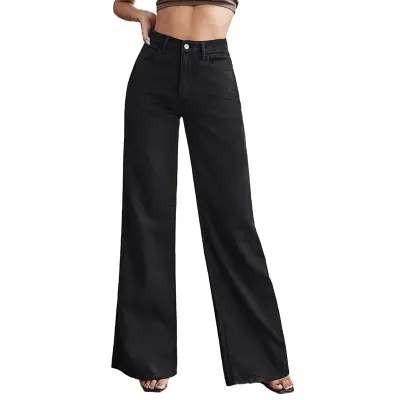Women Black HighWaist Denim Jeans For Girls