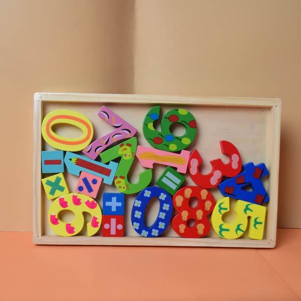 Simple Boxed Numbers Baby Montessori Boxed Numbers Blocks Educational Wooden Toys Preschool ...