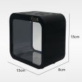 Pet Breeding Tank Arc Design Clamshell Feeding Window Fish Terrarium. 