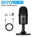 BOYA BY-CM3 USB Condenser Desktop Microphone With Recording for Laptop Windows Mac Studio Video Mode for Youtube Live Streaming. 