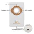 Wireless MP3 Doorbell Set Self-powered Remote Button + Receiver US Plug 100-240V. 
