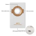 Wireless MP3 Doorbell Set Self-powered Remote Button + Receiver US Plug 100-240V. 