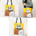 BTS Tote Bag Premium Bangtan Boys Member Design Canvas Zipper Hanging Bags. 