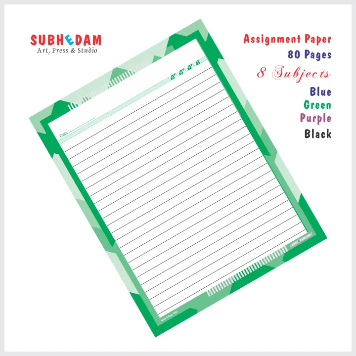 Assignment%20Sheets-%20Paper-%20Pages%20With%20Narrow%20Lines-%20%20Color%20Border-%2080%20Sheets%20-%20Image%203