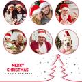 Plush Party Supply Thicken Hat Santa Claus For Kids Adults Festive Holiday Christmas Hat Santa Cap. 