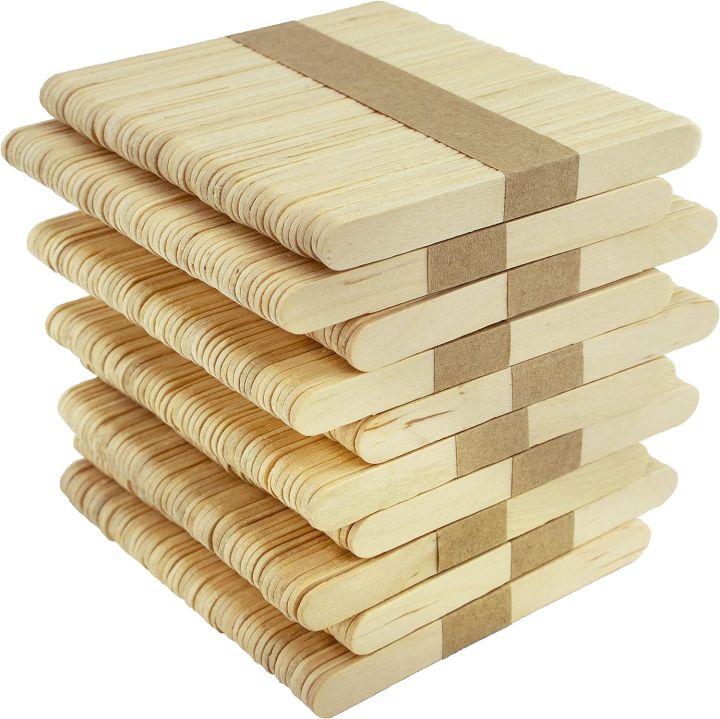 Wooden Ice Cream Sticks Simple/Plain Small Size - Pack of 500 Sticks