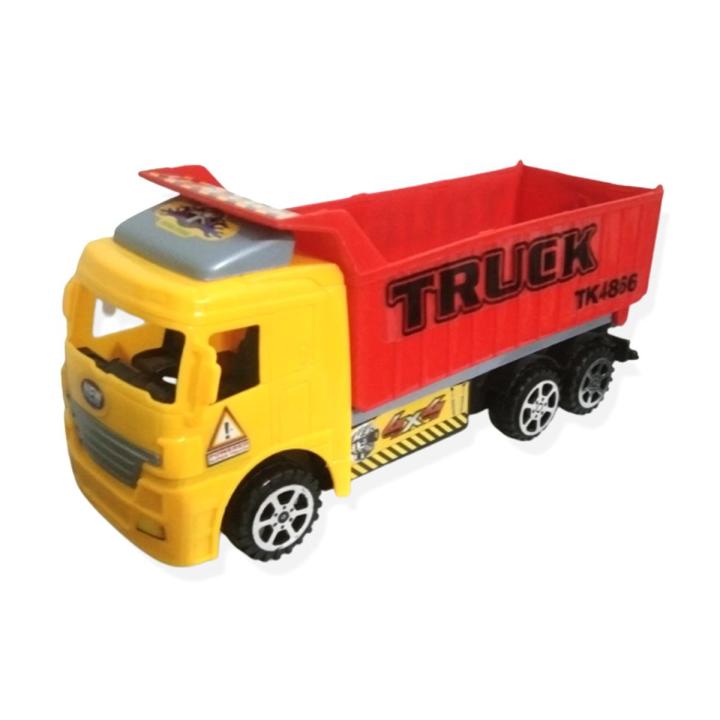 Friction Powered Dump Construction Truck Toy