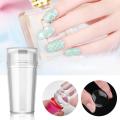Nail Art Scrapper with Transparent Nail Stamping Tool. 