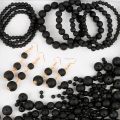 6-16mm Matte Black Acrylic Pearl Round Beads Imitation Pearl Beads for Jewelry Making. 