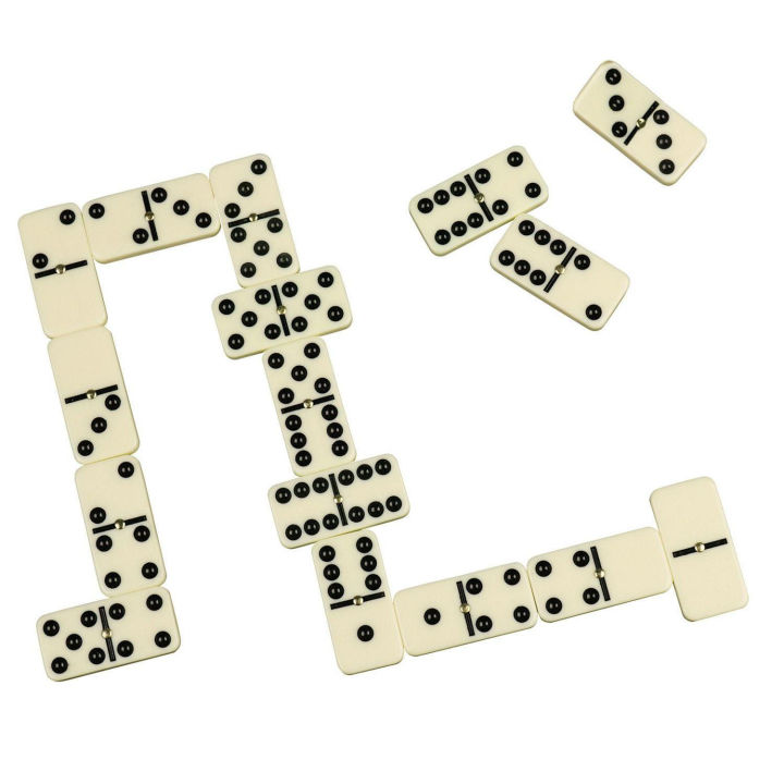 Dominoes Set- 28 Pieces Double-Six  Domino Tiles Set Classic Numbers Table Game