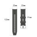22mm Width Universal GT Sport Silicone Watch Band Strap For Mibro X1 Huawei Watch GT 2, GT 2 Pro, Galaxy Watch 3 45mm And All Other 22mm Supported Watches. 