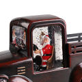 Christmas Car Lantern Unique Vintage ABS Adorable Santa Claus LED Truck for Home Decor. 
