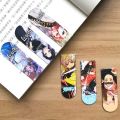 6PCS/Set Anime Demon Slayer Jujutsu Kaisen Magnetic Bookmark Students Paper Holder Stationery Books Mark Office School Supplies. 
