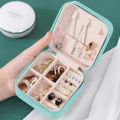 Jewelry Organizer Box for Travelling Leather Box Hair Accessories PU Leather Small Jewelry Box, Travel Portable Jewelry Case for Ring, Pendant, Earring, Necklace, Bracelet Organizer Storage Holder Boxes Mini Jewelry Box Girls Women. 