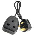 UK 3 Extension Power Cord, Male to Female Cable (UK Plug,1.8M). 