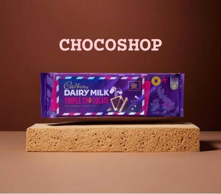 Chocolate | Cadbury Dairy milk Triple chocolate  | In best quality & imported | 300gram chocolate | New chocolate bar flavor |