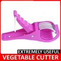 AABA MALL Kitchen Cutter Vegetable Fruit Cutter Slicer Multi Purpose Sharp Cuter Kitchen Gadget Tool for Banana Carrot Gobhi Cauliflower Cucumber Tomatoes Green Chili Almonds Cutting - Multi Purpose Easy. 