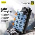 Yolo Titan 20 Solar Charging Power Bank High Voltage Protection 2000MAH Battery All Cables Available. 