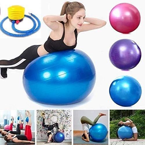 85cm Yoga Ball Exercise Ball , Anti-Burst & Non-Slip Fitness Ball Birthing Ball with Quick Pump- Home Gym Office Chair Ball-FITNESSCLUB419