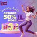 Ezi Pants Sanitary Pads Large Size  Maximum Coverage & Heavy Flow Protection  Pack of 10. 