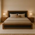 Clover King Size Bed with 2 Side Table. 