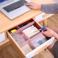 Drawer Organizer Partition 4 Pcs Separator - Green Pink Purple. 