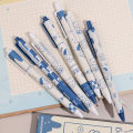 1/6PCS Cartoon Black Signature Pen 0.5MM Quick Dry Neutral Pens INS Style Cute Dog Pattern Pen Office School Stationery. 