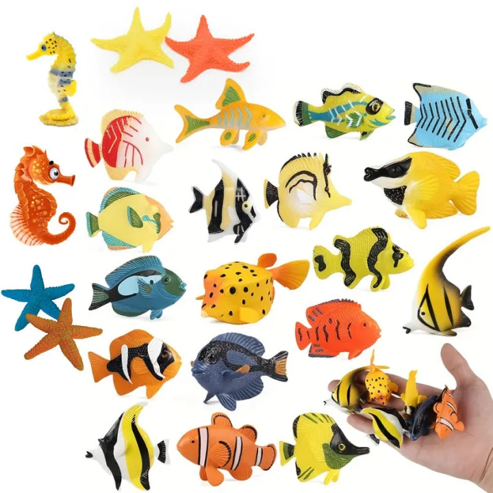 12%20/%2024%20Pcs%20-%20Ocean%20Creatures%20Sea%20Animal%20Kingdom%20Toy%20Set%20-%20Silicone%20Soft%20Rubber%20Fish%20Action%20Figure%20Under%20Water%20Character%20World%20Wild%20Fishes%20Animals%20Jungle%20Zoo%20-%20Big%20Large%20Size%20Animal%20For%20Kids%20Boys%20Girls%20Baby%20Toys%20-%20Image%202