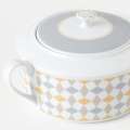 IKEA Serving Bowl with Lid Multicolor Pattern. 