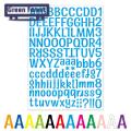 Green forest Letter Stickers Strong Stickiness Mailbox Numbers Labels Alphabet Stickers. 