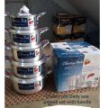 Cooking pots Sets Kitchen Silver Steel pots Ware Cooking (Pateli)(Patela)(Handi) (Degchi) 5 pieces Set  Patela set. 
