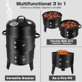3 In 1 Vertical BBQ Smoker Grill. 