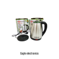 Imported Electric Kettle - 2L, 1500W, Global star National Certified, Stainless Steel with Advanced Automatic Switch for Rapid Boiling and Safety quick boiler kettle for tea. 