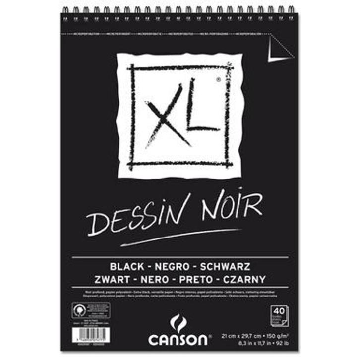 Canson Black Pages Sketch Book A3 40 Sheets