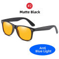 CAMKIDS Classic Night Vision Blue Light Blocking Glasses Men Square Computer Eye Protection Eyeglasses Gaming Women Orange Eyewear Miunzo. 