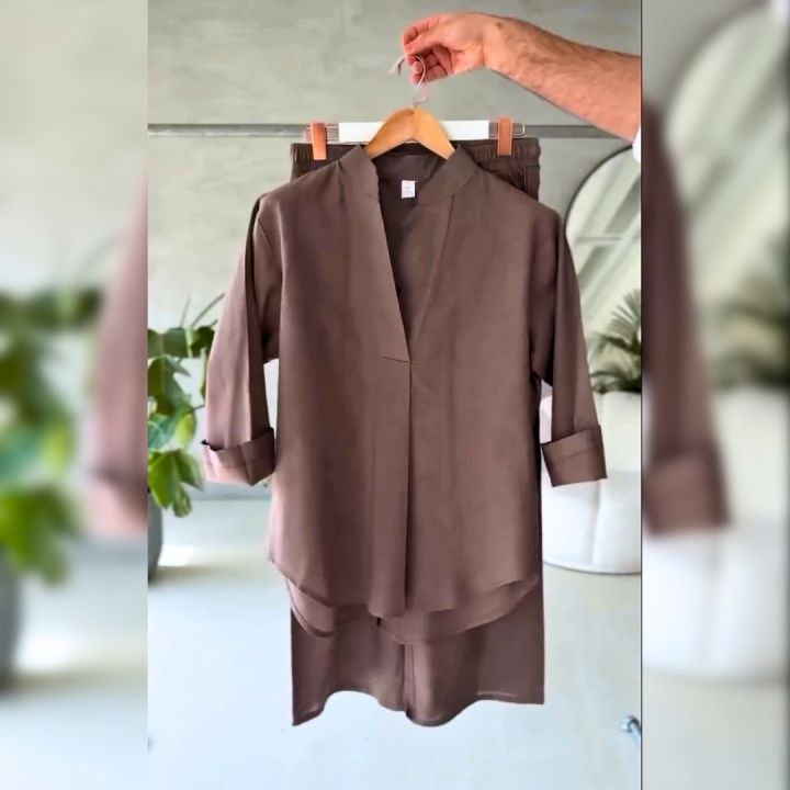 Western%20Style%20Kurta%20&%20Pent%20Trouser%20Co-Ord%20Set%20-%20Casual%20Dresses%20for%20Women%20-%20Image%204